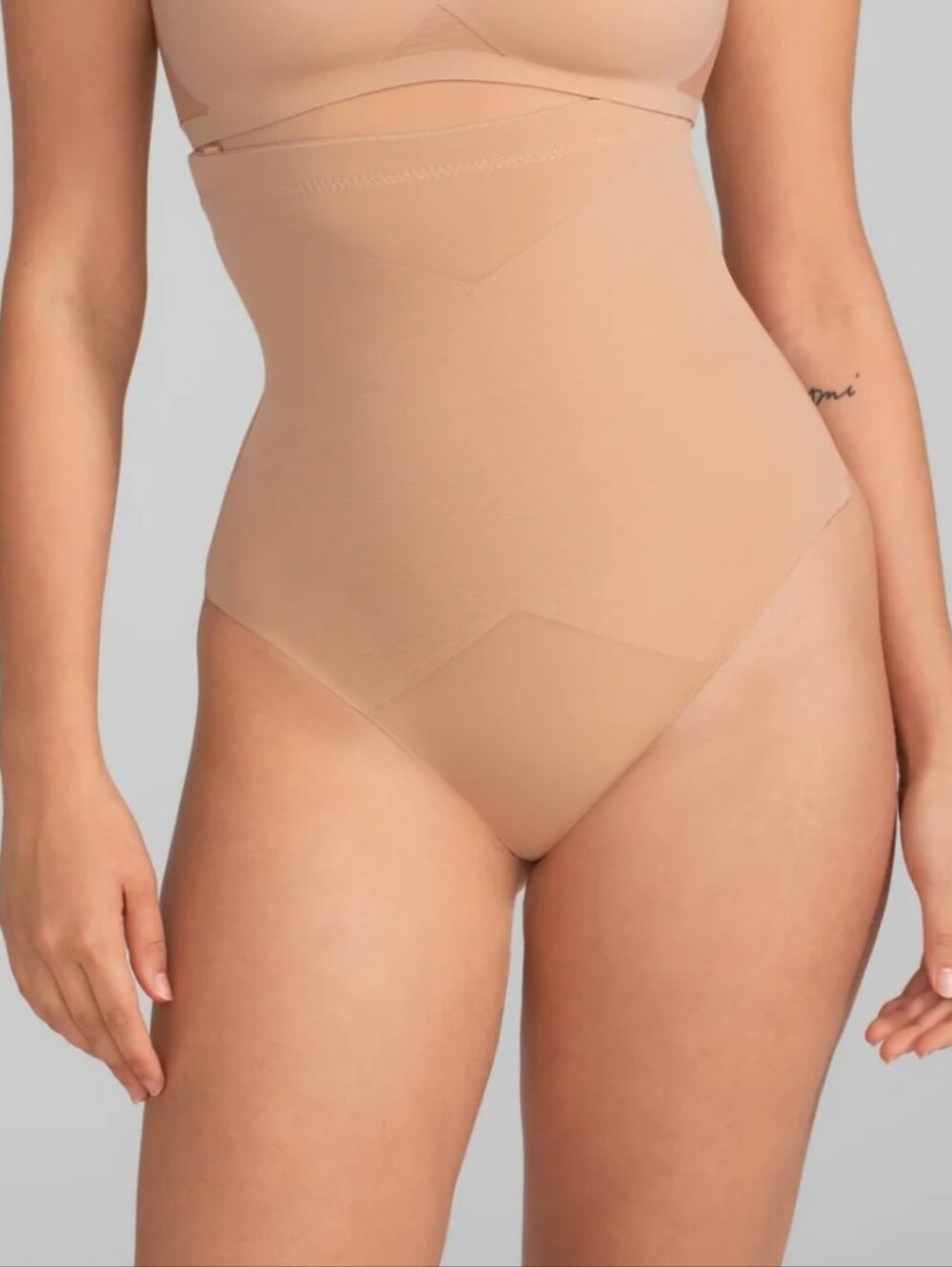 HONEYLOVE Super Power Thong Compression Shapewear Nude/Tan Size XL NWOT